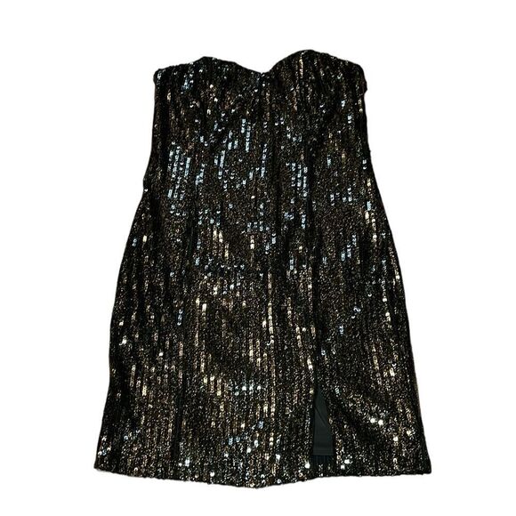 Eras Tour Charlotte Russe Black Sequin Strapless Dress, Reputation, Large - Picture 1 of 6